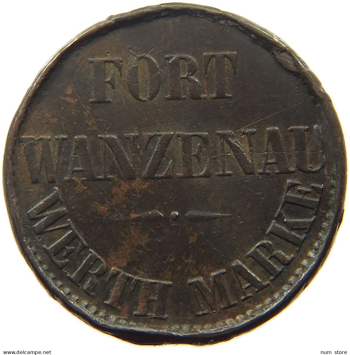 FRANCE 2 SOUS  2 SOUS FORT WANZENAU WERTH MARKE 10 CENTIMES #t130 0219 - Andere & Zonder Classificatie