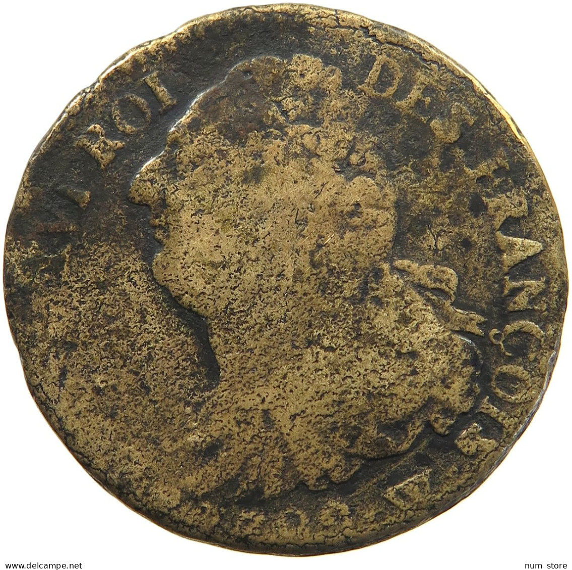 FRANCE 2 SOLS 1792 W Louis XVI (1774-1793) #c021 0013 - 1791-1792 Constitución 