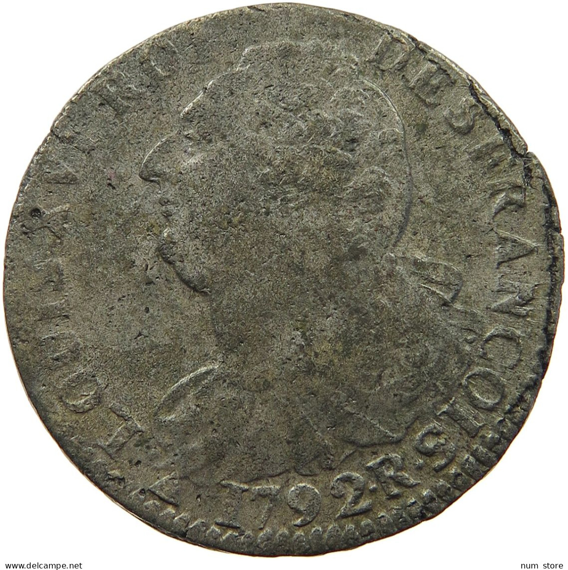 FRANCE 2 SOLS 1792 R ORLEANS Louis XVI. (1774-1793) #t077 0575 - 1791-1792 Verfassung 