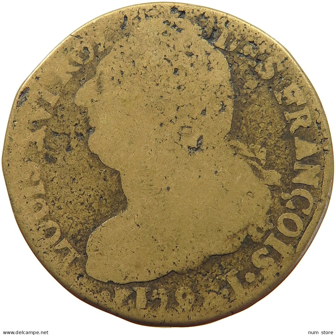 FRANCE 2 SOLS 1792 Louis XVI (1774-1793) #a007 0153 - 1791-1792 Constitution (An I)