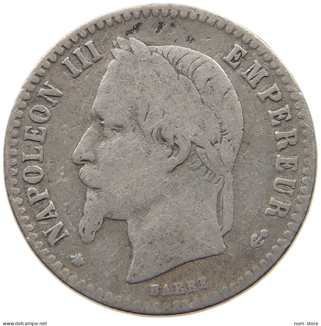 FRANCE 50 CENTIMES 1868 A Napoleon III. (1852-1870) #c025 0163 - 50 Centimes