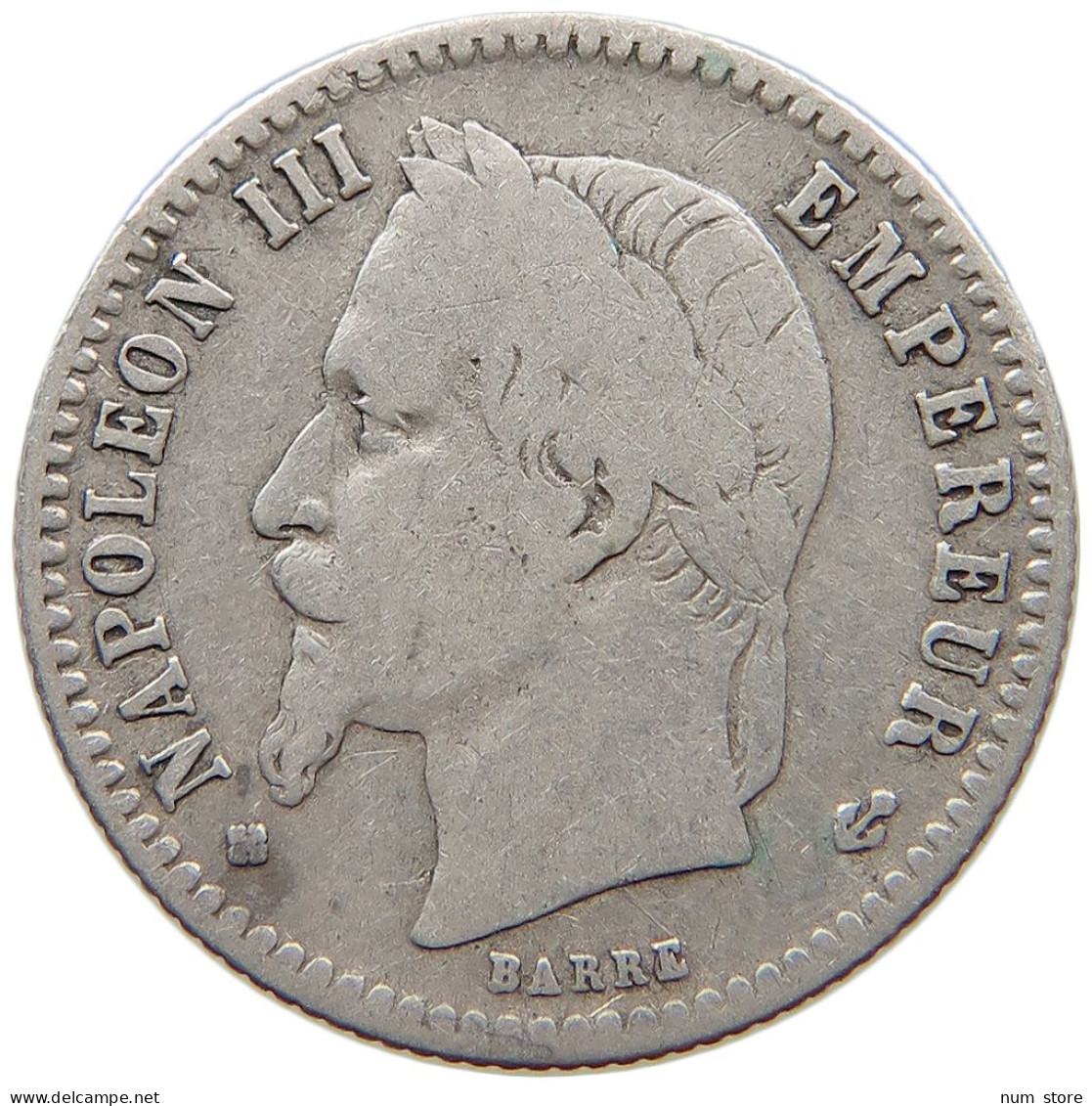 FRANCE 50 CENTIMES 1867 BB Napoleon III. (1852-1870) #c058 0183 - 50 Centimes