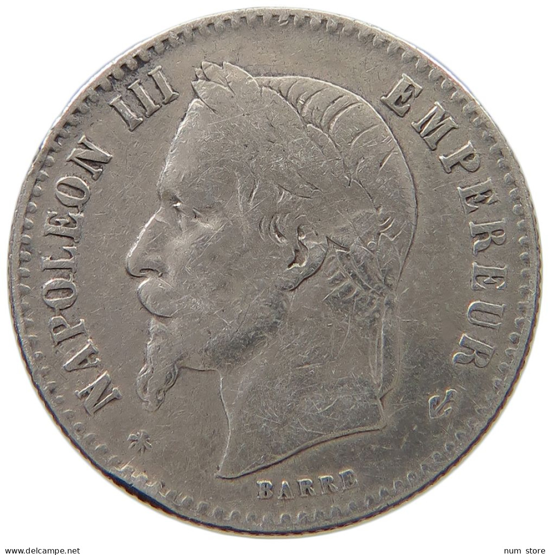 FRANCE 50 CENTIMES 1866 A Napoleon III. (1852-1870) #a045 0789 - 50 Centimes