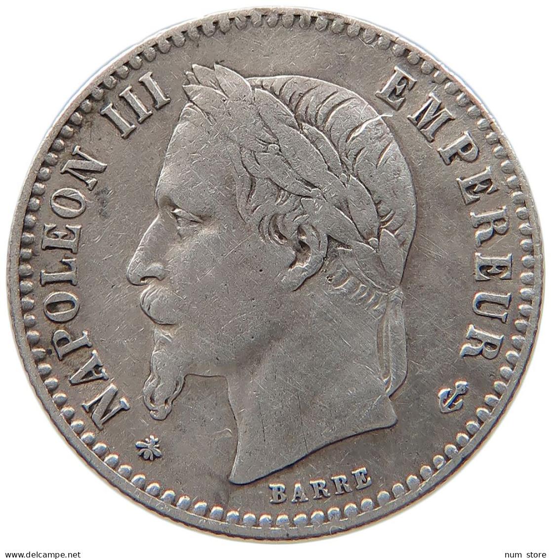 FRANCE 50 CENTIMES 1866 A Napoleon III. (1852-1870) #t162 0235 - 50 Centimes