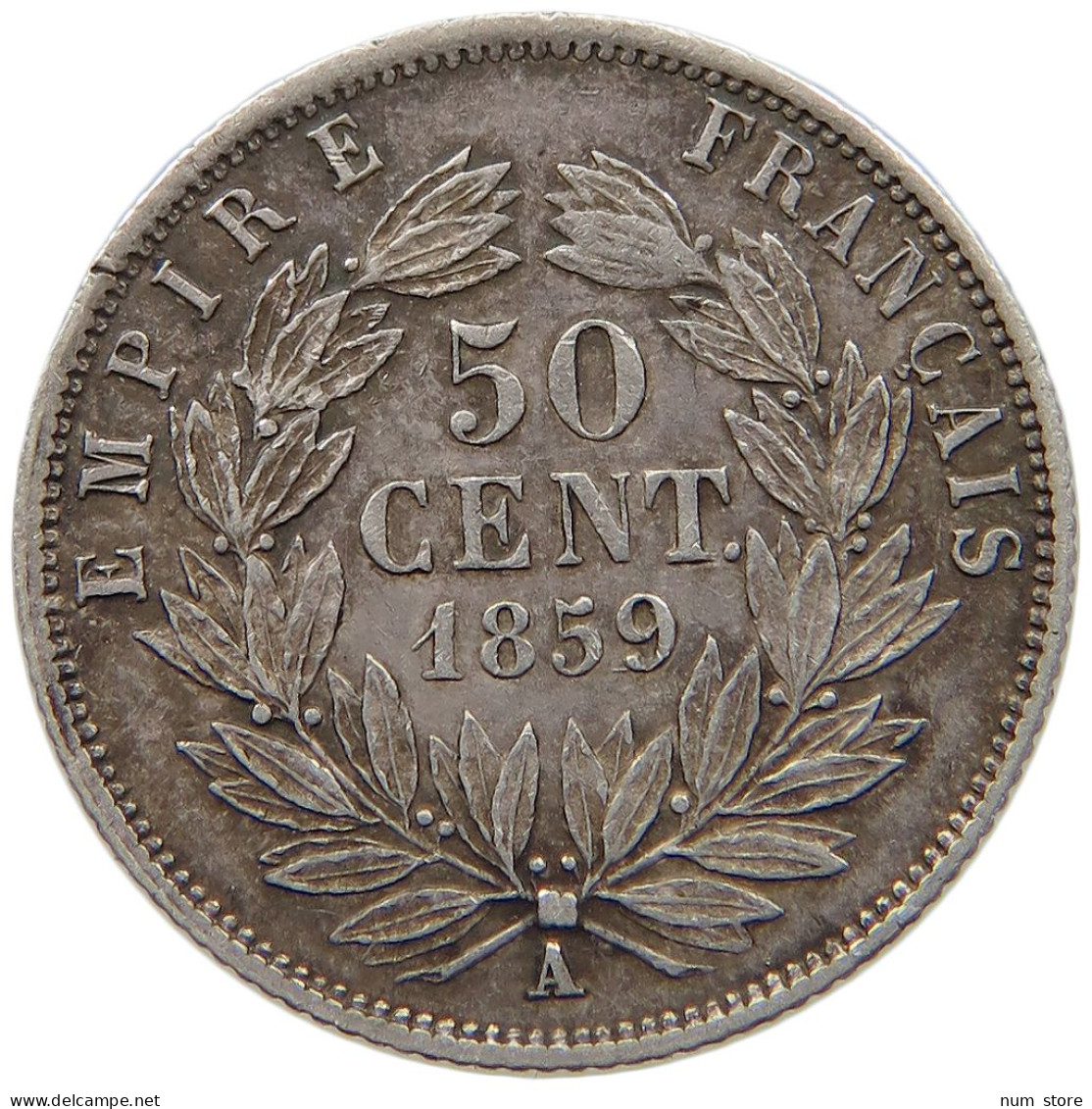 FRANCE 50 CENTIMES 1859 A Napoleon III. (1852-1870) #t002 0253 - 50 Centimes