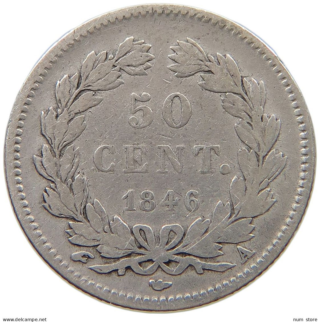FRANCE 50 CENTIMES 1846 A LOUIS PHILIPPE I. (1830-1848) #t112 0265 - 50 Centimes