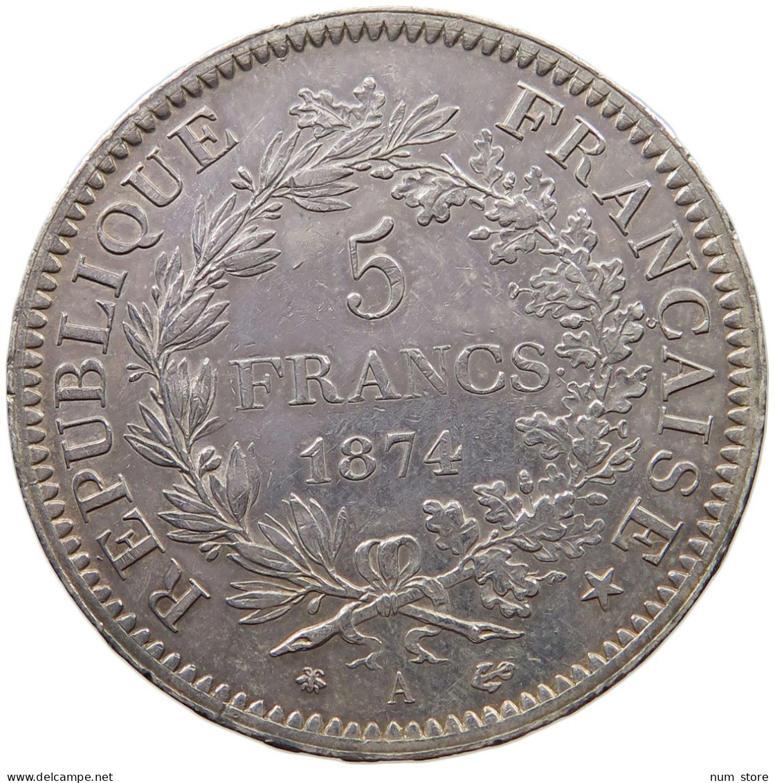 FRANCE 5 FRANCS 1874 A  #sm05 0387 - 5 Francs