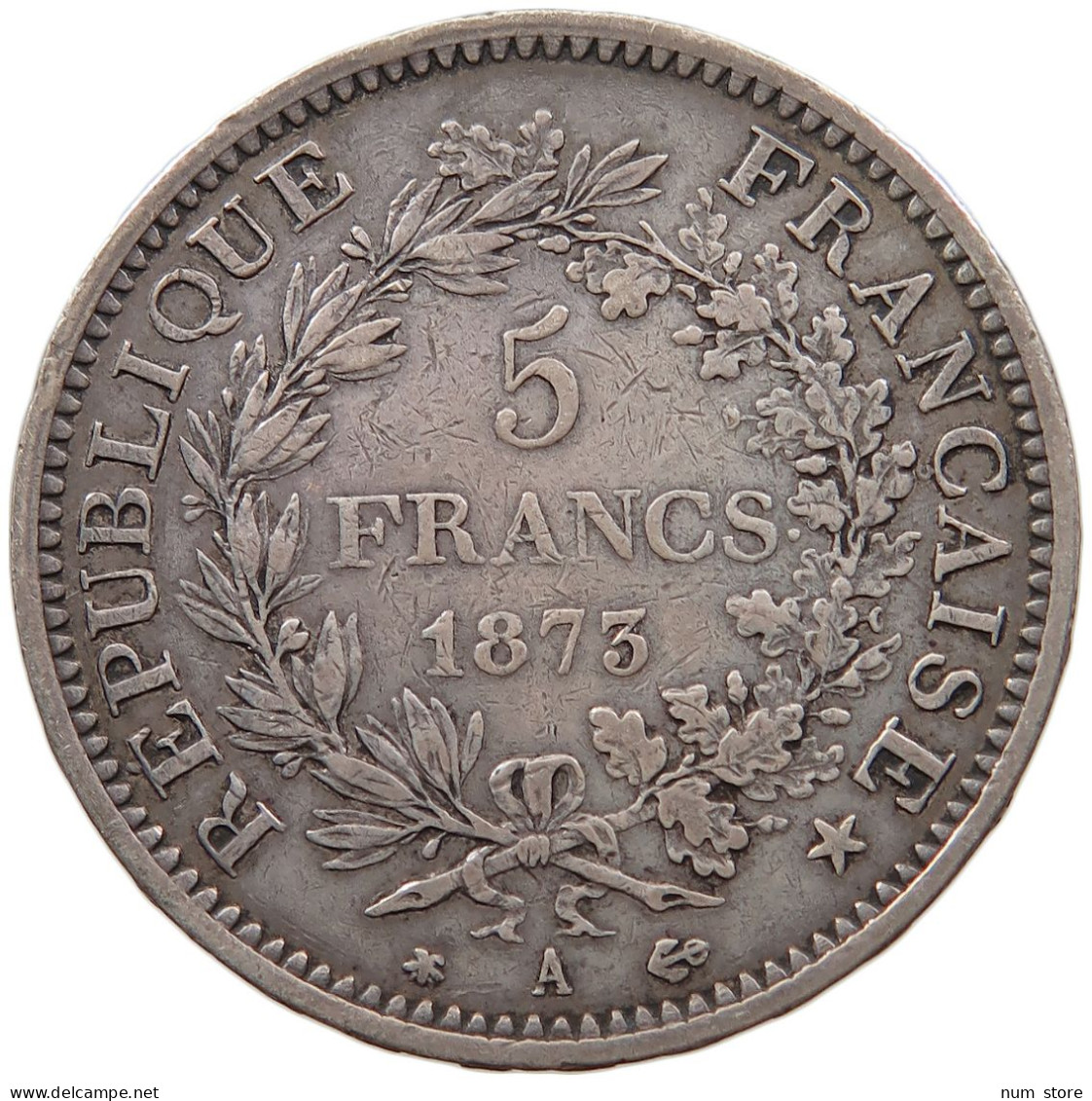 FRANCE 5 FRANCS 1873 A  #t021 0213 - 5 Francs