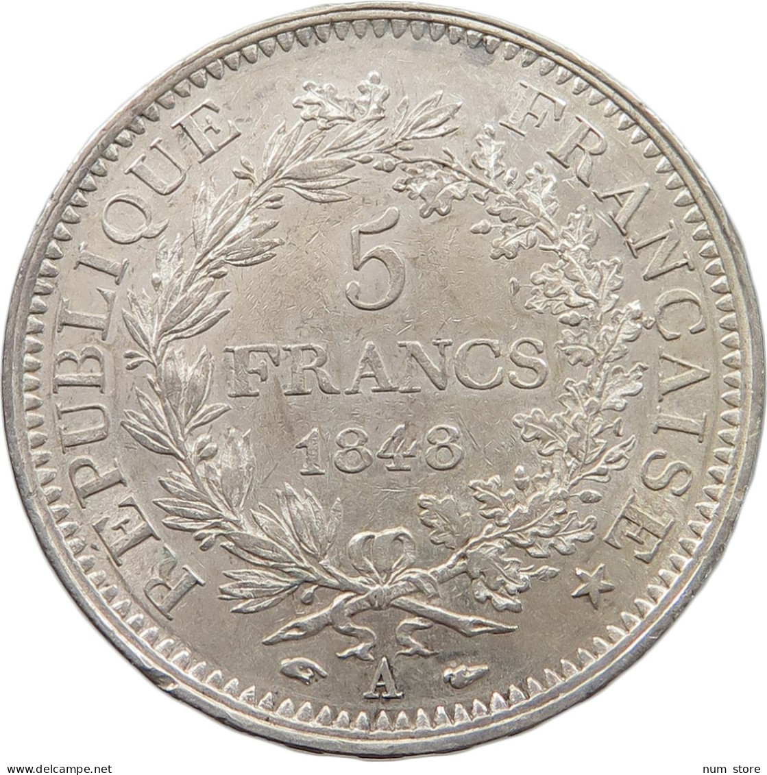 FRANCE 5 FRANCS 1848 A  #t120 0051 - 5 Francs