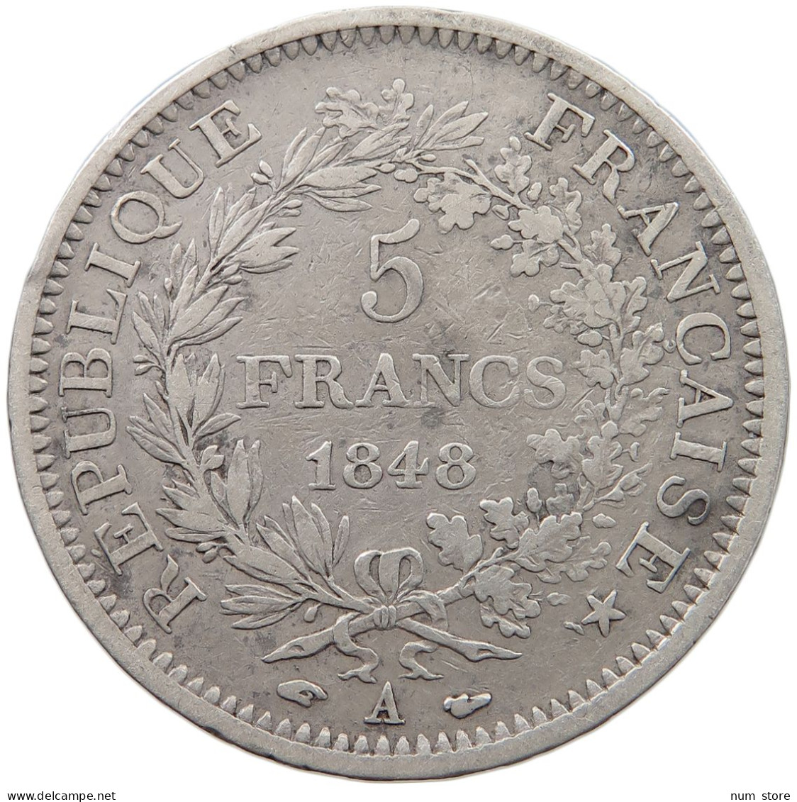 FRANCE 5 FRANCS 1848 A  #t056 0029 - 5 Francs