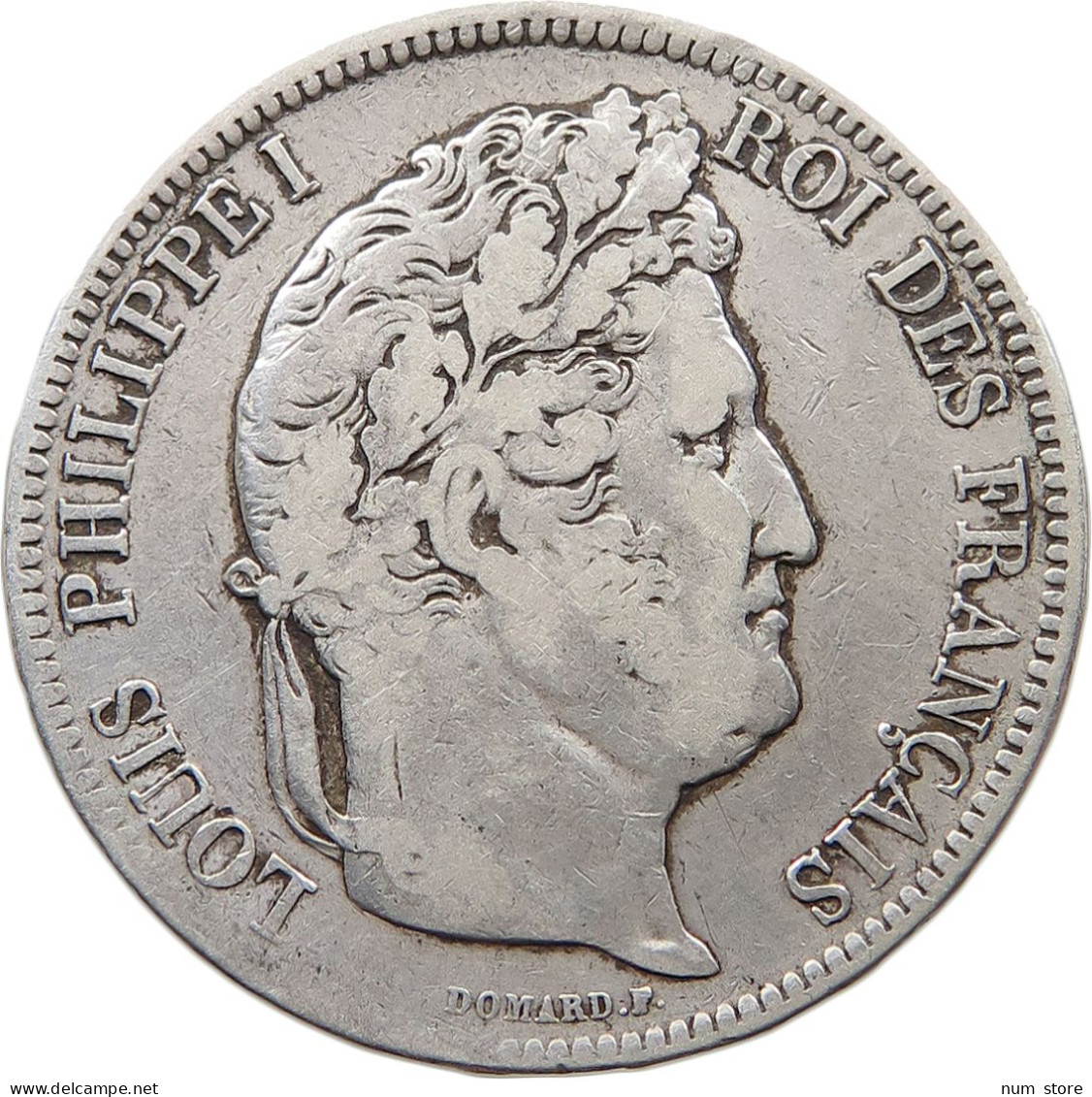 FRANCE 5 FRANCS 1842 W LOUIS PHILIPPE I. (1830-1848) #t089 0327 - 5 Francs