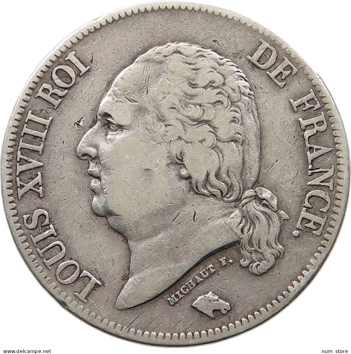 FRANCE 5 FRANCS 1823 I LIMOGES LOUIS XVIII. (1814, 1815-1824) #t090 0053 - Autres & Non Classés