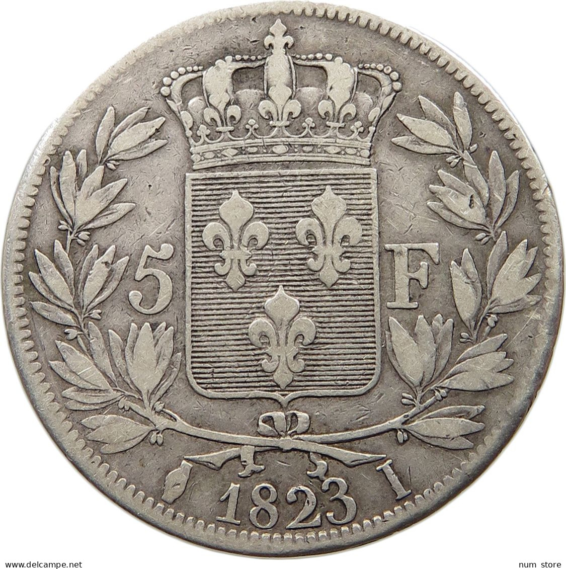 FRANCE 5 FRANCS 1823 I LIMOGES LOUIS XVIII. (1814, 1815-1824) #t090 0053 - Andere & Zonder Classificatie