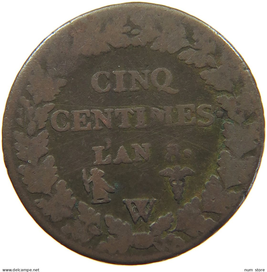 FRANCE 5 CENTIMES AN 8 W  #c032 0515 - 5 Centimes