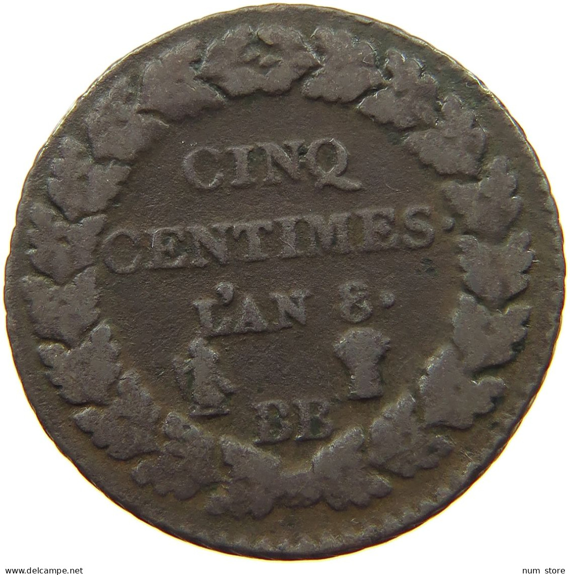 FRANCE 5 CENTIMES AN 8 BB  #s077 0231 - 5 Centimes