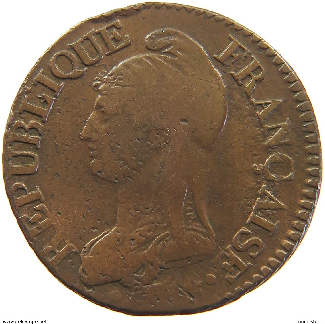 FRANCE 5 CENTIMES AN 7/5 BB/A  #t016 0155 - 5 Centimes