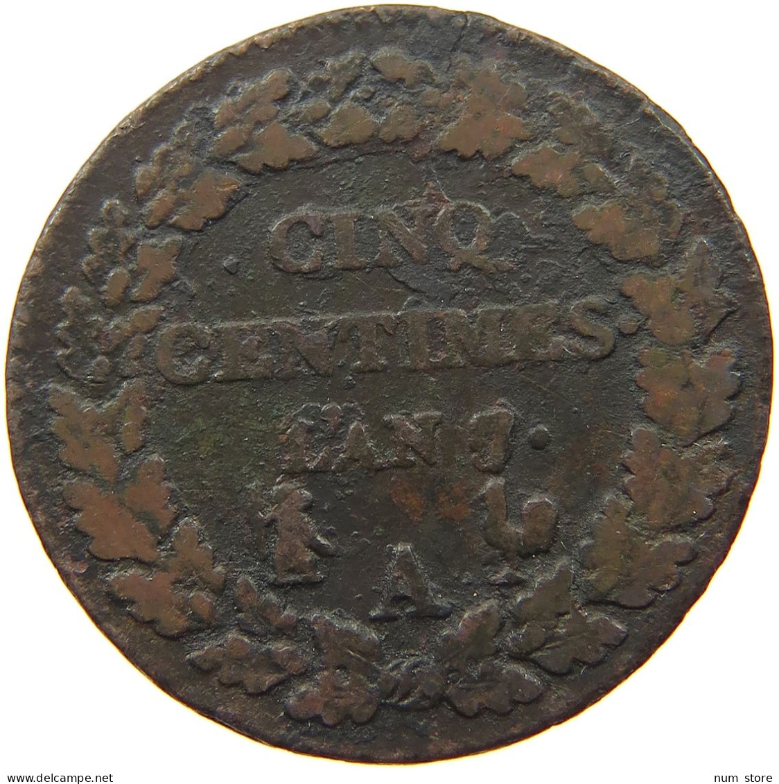 FRANCE 5 CENTIMES AN 7/5 A  #s077 0301 - 5 Centimes