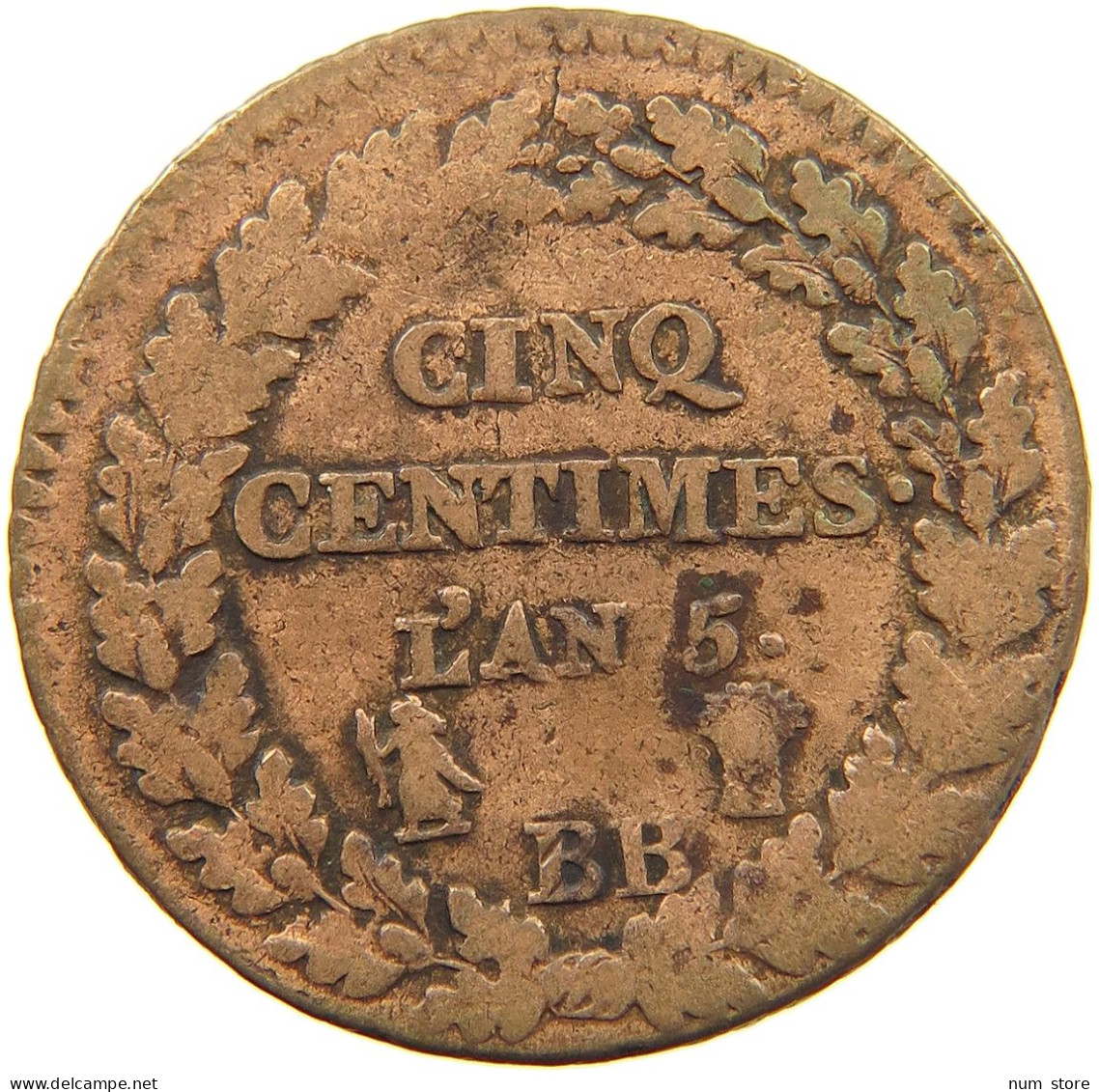 FRANCE 5 CENTIMES AN 5 BB  #c006 0527 - 5 Centimes