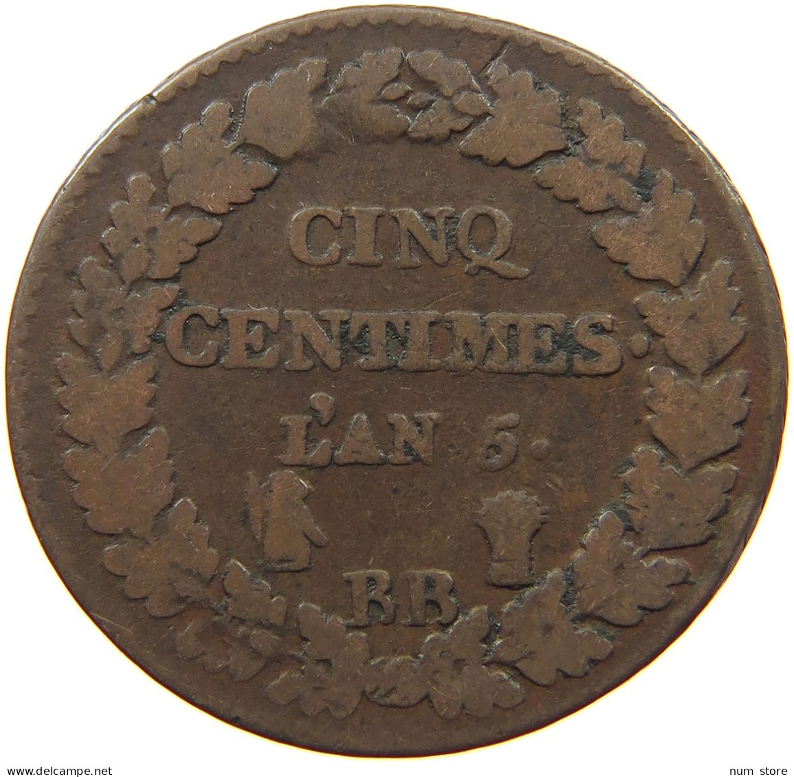 FRANCE 5 CENTIMES AN 5 BB  #s077 0229 - 5 Centimes