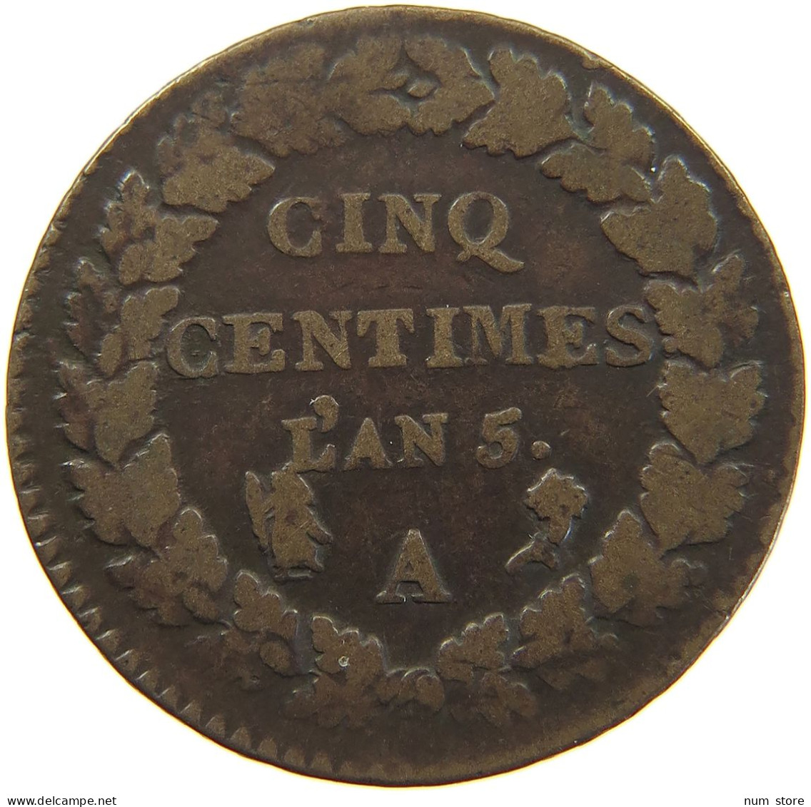 FRANCE 5 CENTIMES AN 5 A  #c057 0121 - 5 Centimes