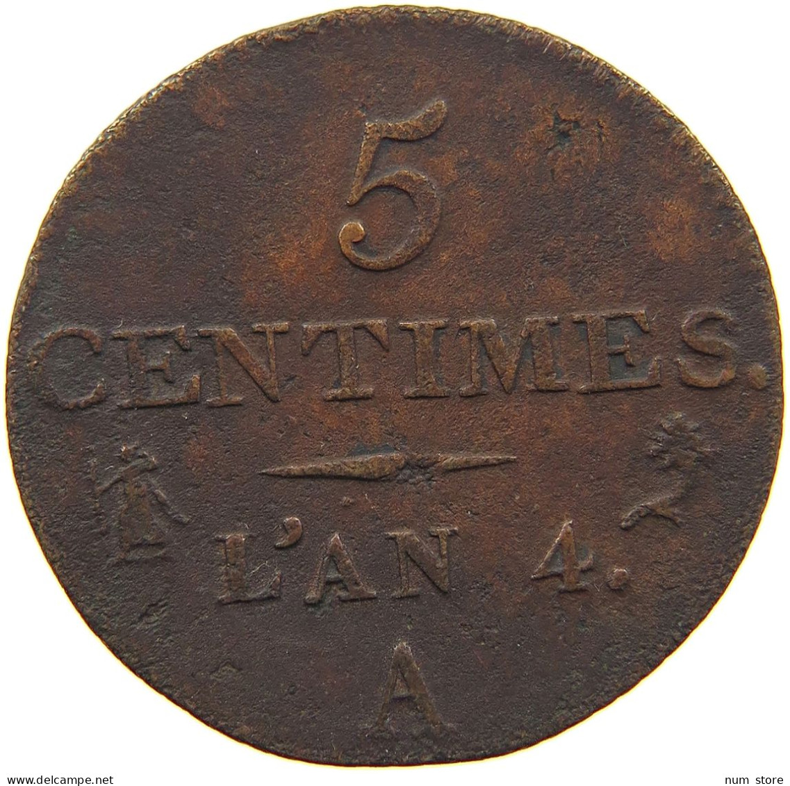 FRANCE 5 CENTIMES AN 4 A  #c003 0435 - 5 Centimes