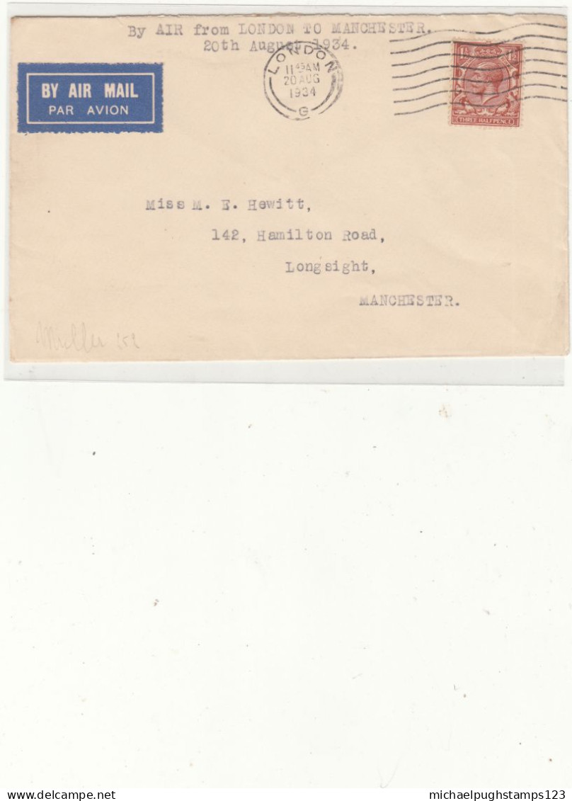 G.B. / 1934 Internal Airmails / London - Ohne Zuordnung