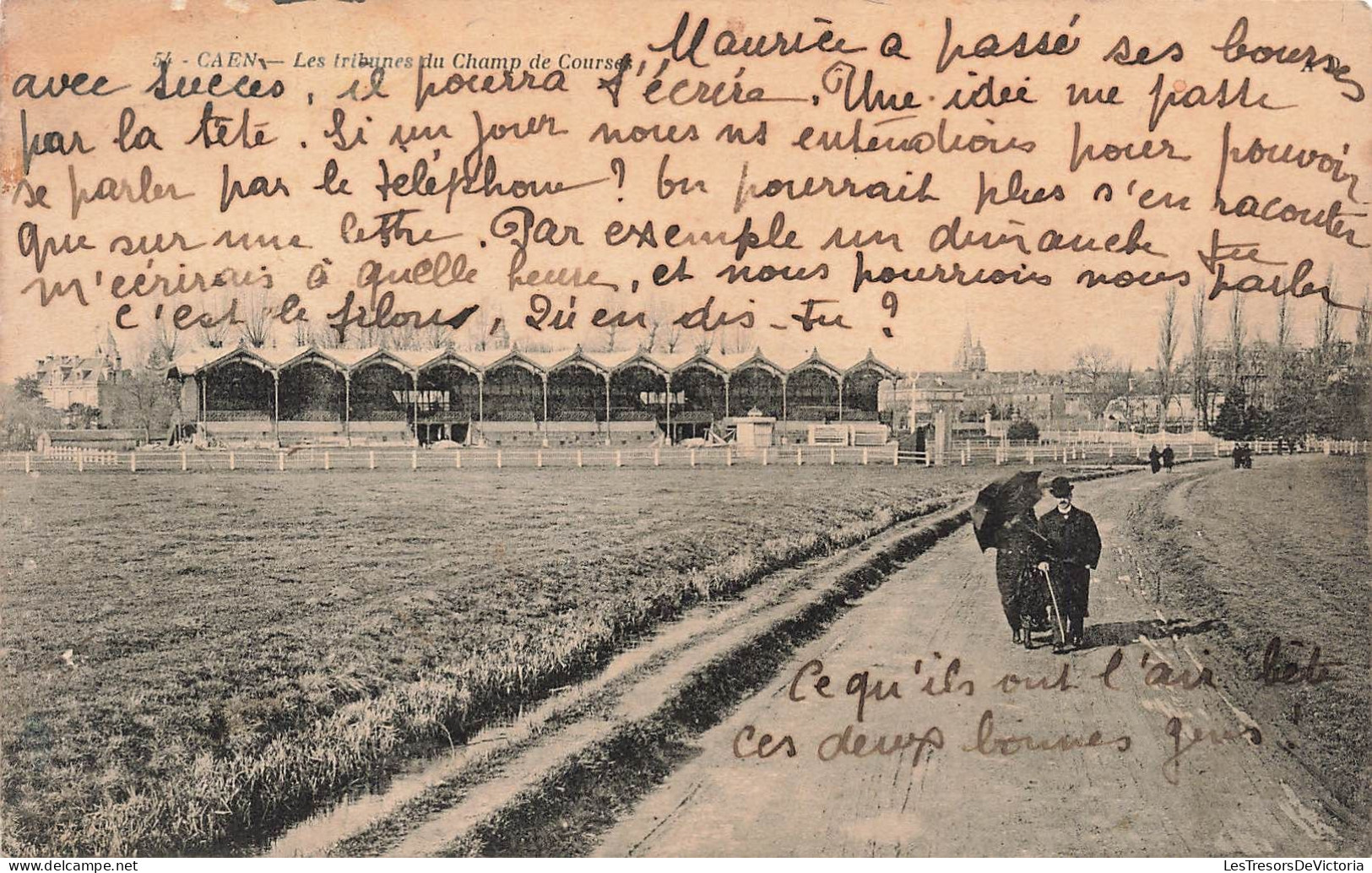 FRANCE - Caen -  Les Tribunes Du Champ De Courses - Carte Postale Ancienne - Caen