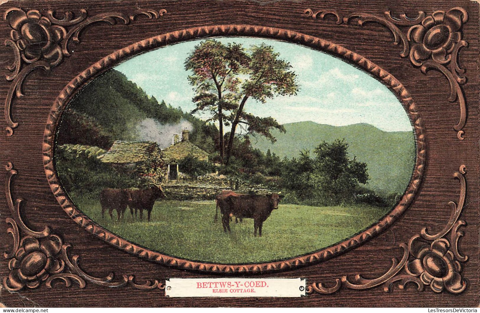 ANIMAUX - Vaches - Bettws-Y-Coed - Elsie Cottage - Colorisé - Carte Postale Ancienne - Cows