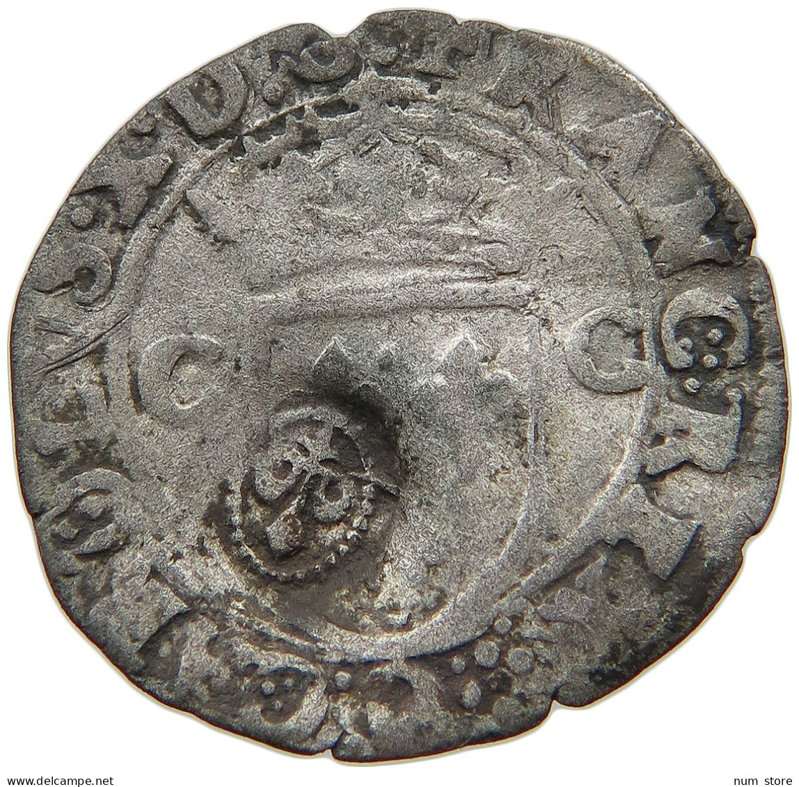 FRANCE DOUZAIN  Charles X. (1589-1598) LILLY COUNTERMARK #t138 0539 - Other & Unclassified