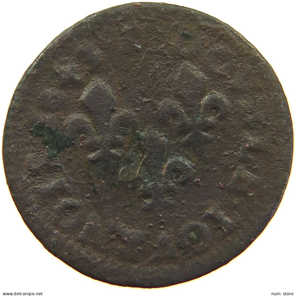 FRANCE DOUBLE TOURNOIS 1642 LOUIS XIII. (1610–1643) #a015 0525 - 1610-1643 Louis XIII The Just