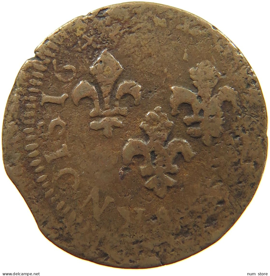 FRANCE DOUBLE TOURNOIS 1640 LOUIS XIII. (1610–1643) #c032 0731 - 1610-1643 Louis XIII The Just