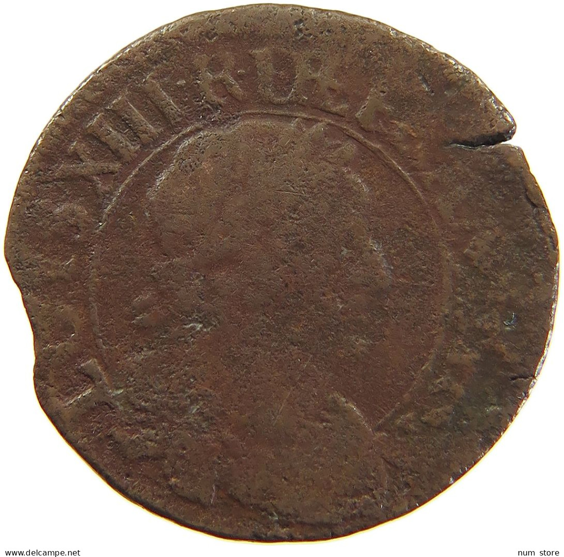 FRANCE DOUBLE TOURNOIS 1639 LOUIS XIII. (1610–1643) #a059 0181 - 1610-1643 Lodewijk XIII Van Frankrijk De Rechtvaardige