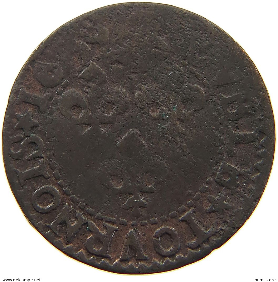 FRANCE DOUBLE TOURNOIS 1639 LOUIS XIII. (1610–1643) #a015 0499 - 1610-1643 Louis XIII The Just