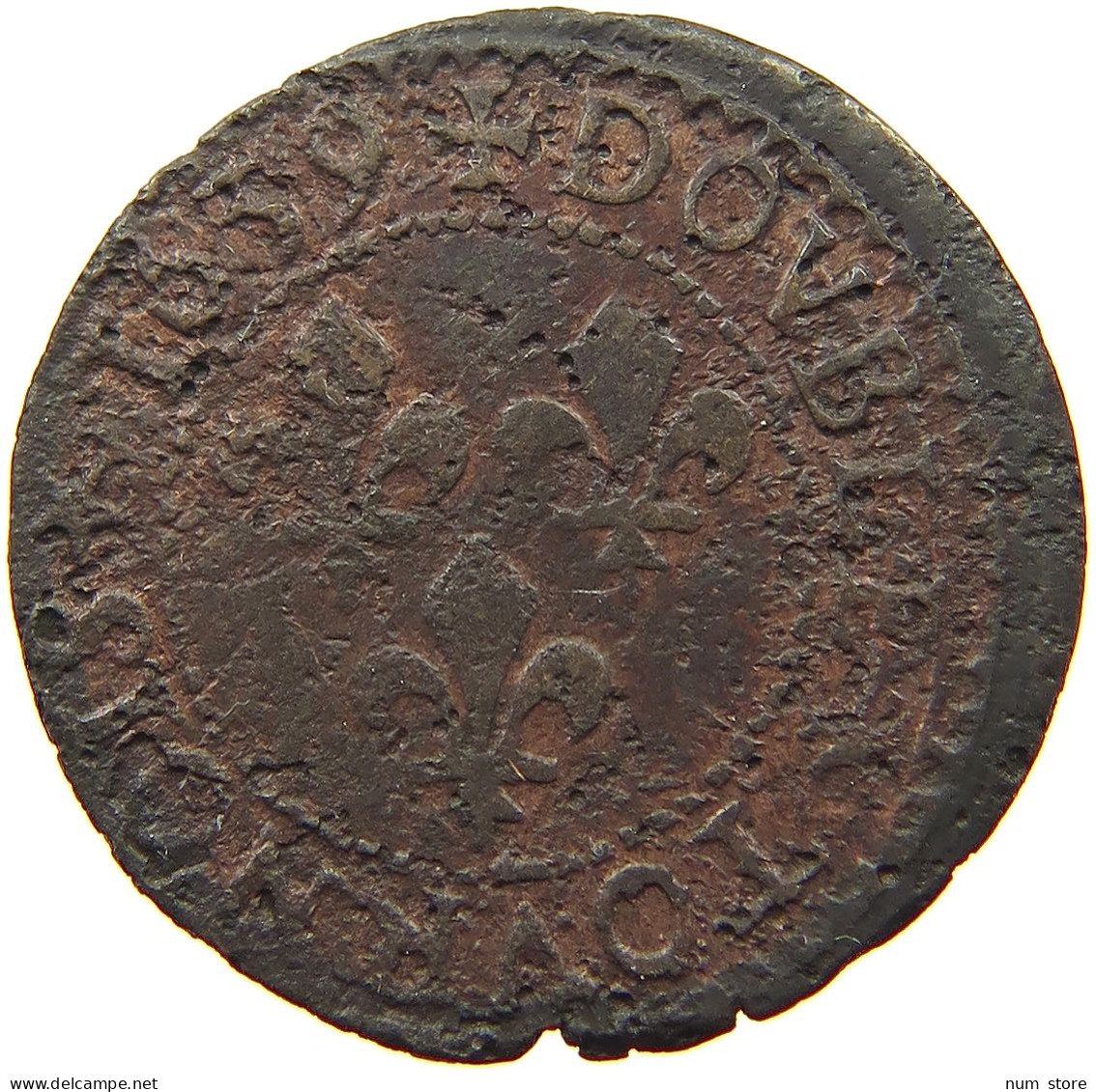 FRANCE DOUBLE TOURNOIS 1639 LOUIS XIII. (1610–1643) #a016 0113 - 1610-1643 Louis XIII Le Juste