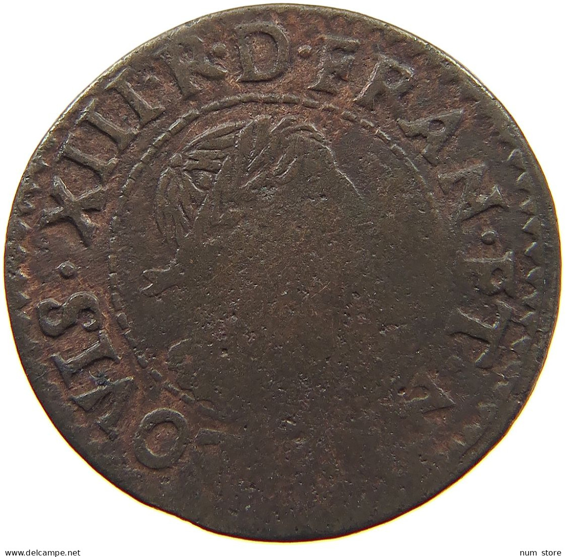 FRANCE DOUBLE TOURNOIS 1639 LOUIS XIII. (1610–1643) #a016 0071 - 1610-1643 Luis XIII El Justo