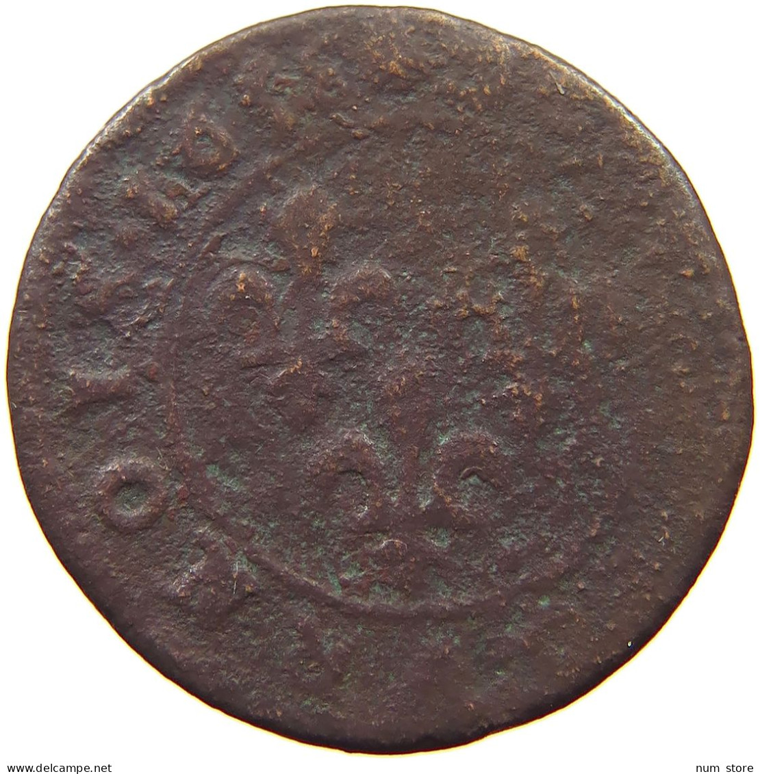 FRANCE DOUBLE TOURNOIS 1638 LOUIS XIII. (1610–1643) #a015 0575 - 1610-1643 Louis XIII The Just