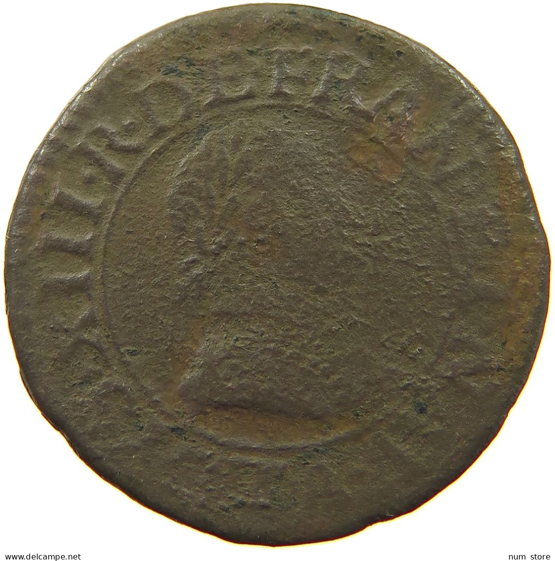 FRANCE DOUBLE TOURNOIS 1637 LOUIS XIII. (1610–1643) #a016 0001 - 1610-1643 Louis XIII The Just