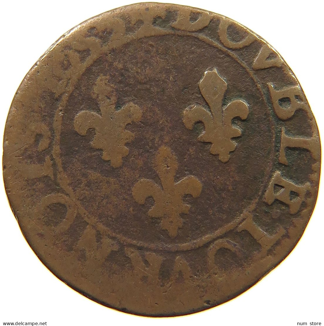 FRANCE DOUBLE TOURNOIS 1633 E LOUIS XIII. (1610–1643) #c024 0519 - 1610-1643 Lodewijk XIII Van Frankrijk De Rechtvaardige