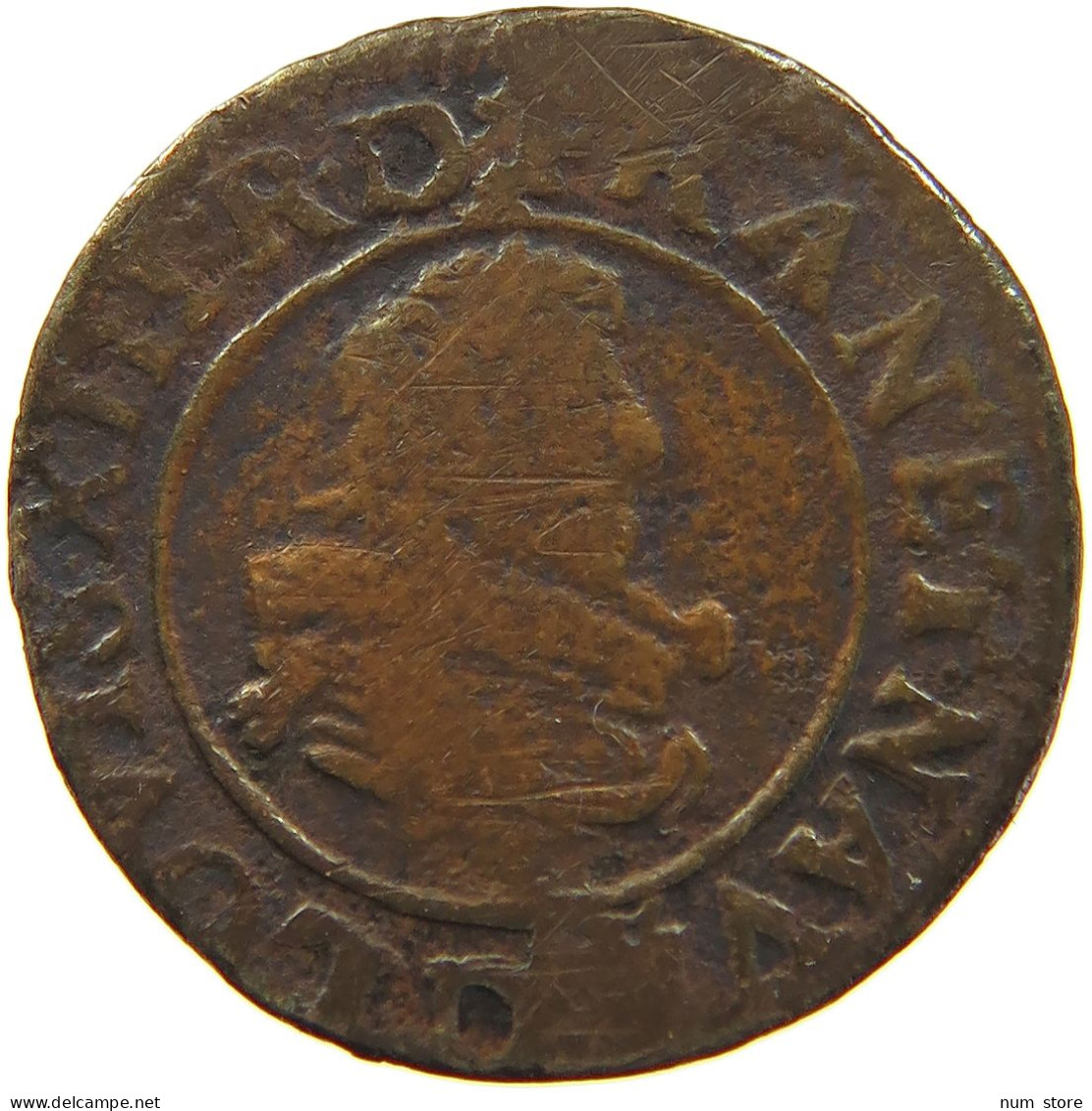 FRANCE DOUBLE TOURNOIS 1632 LOUIS XIII. (1610–1643) #t158 0125 - 1610-1643 Luis XIII El Justo