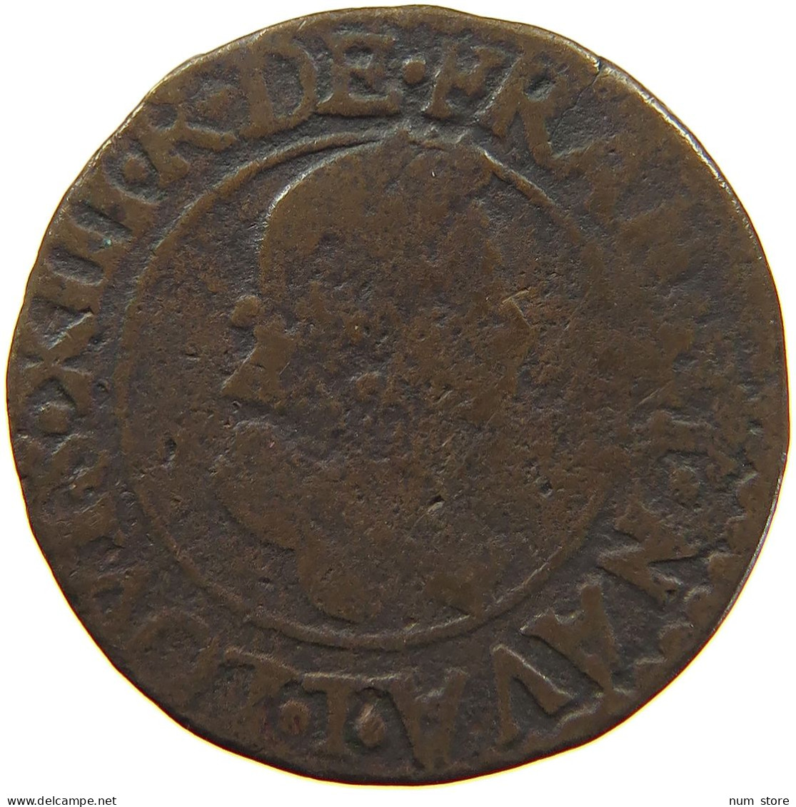 FRANCE DOUBLE TOURNOIS 1615 LOUIS XIII. (1610–1643) #s012 0217 - 1610-1643 Luis XIII El Justo