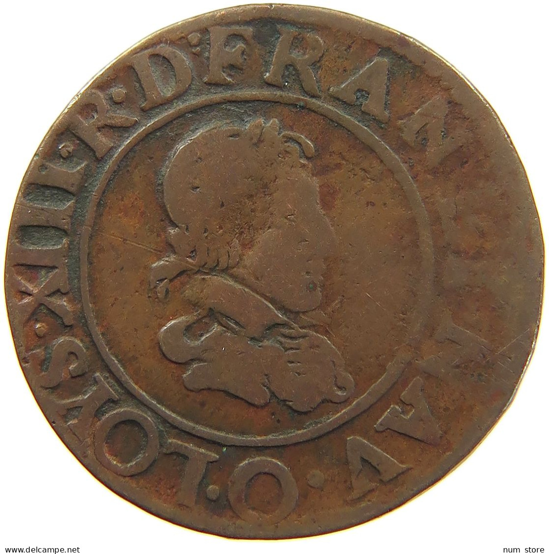 FRANCE DOUBLE TOURNOIS 1624 O LOUIS XIII. (1610–1643) #c034 0225 - 1610-1643 Louis XIII Le Juste