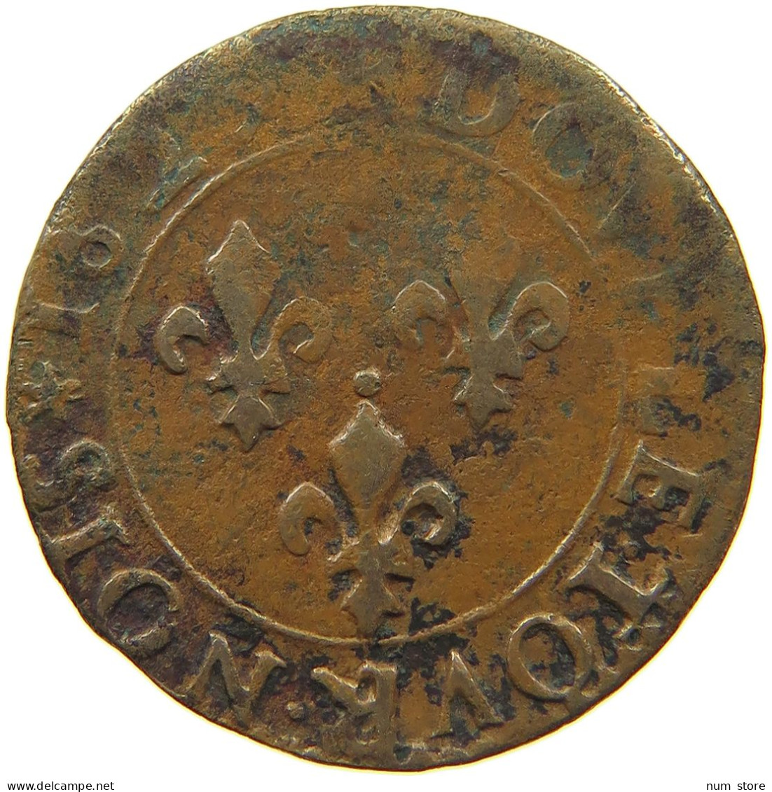 FRANCE DOUBLE TOURNOIS 1625 LOUIS XIII. (1610–1643) #c022 0455 - 1610-1643 Luigi XIII Il Giusto