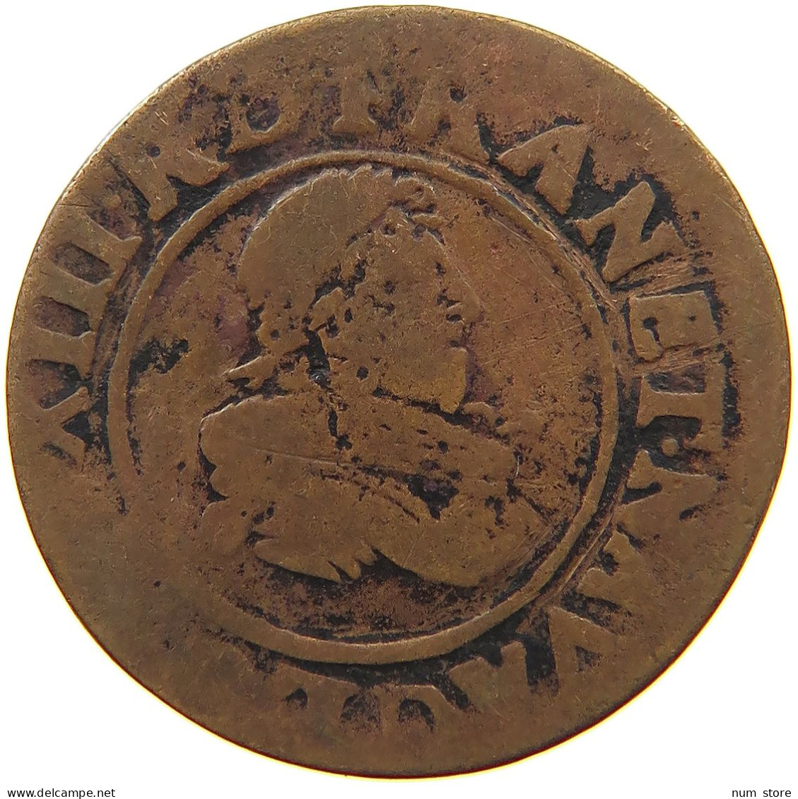 FRANCE DOUBLE TOURNOIS 1618 LOUIS XIII. (1610–1643) #a016 0009 - 1610-1643 Luigi XIII Il Giusto