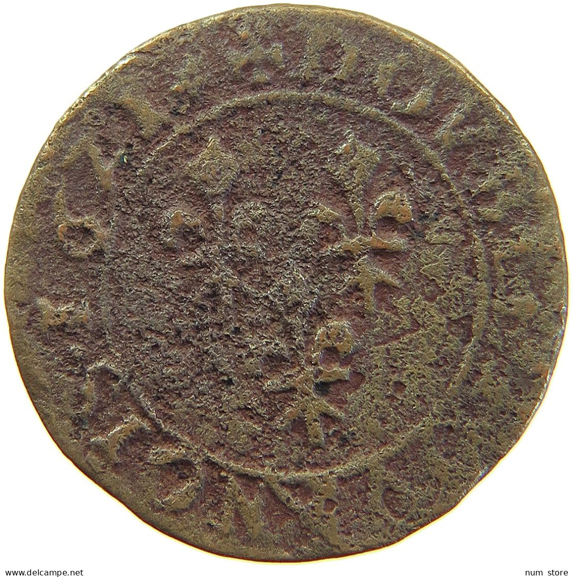 FRANCE DOUBLE TOURNOIS 1621 R LOUIS XIII. (1610–1643) #c064 0223 - 1610-1643 Louis XIII The Just