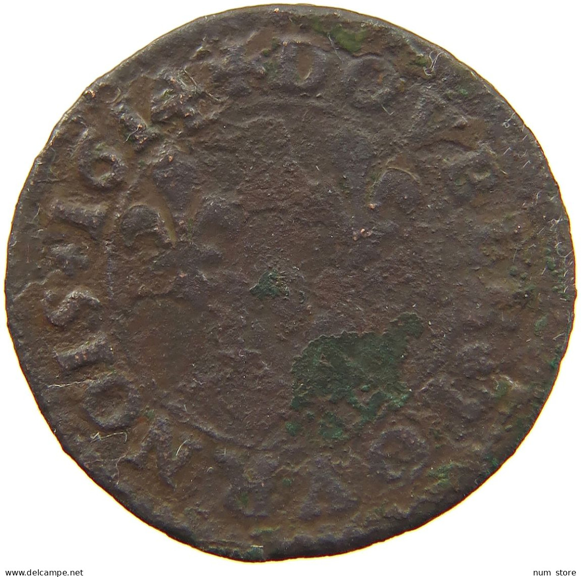 FRANCE DOUBLE TOURNOIS 1614 D LOUIS XIII. (1610–1643) #a016 0111 - 1610-1643 Louis XIII Le Juste