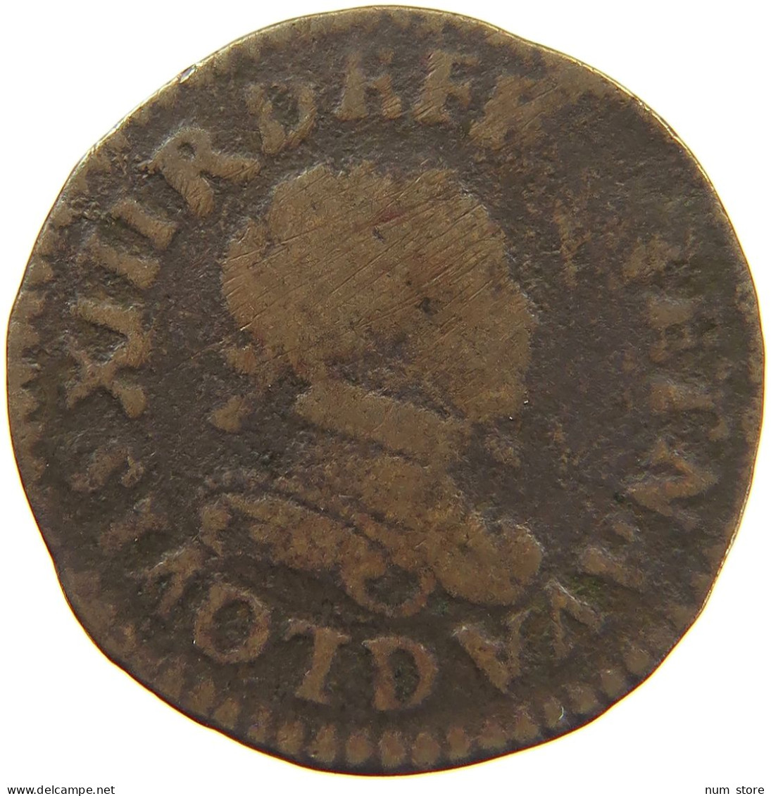 FRANCE DOUBLE TOURNOIS 1613 D LOUIS XIII. (1610–1643) #c034 0209 - 1610-1643 Louis XIII Le Juste