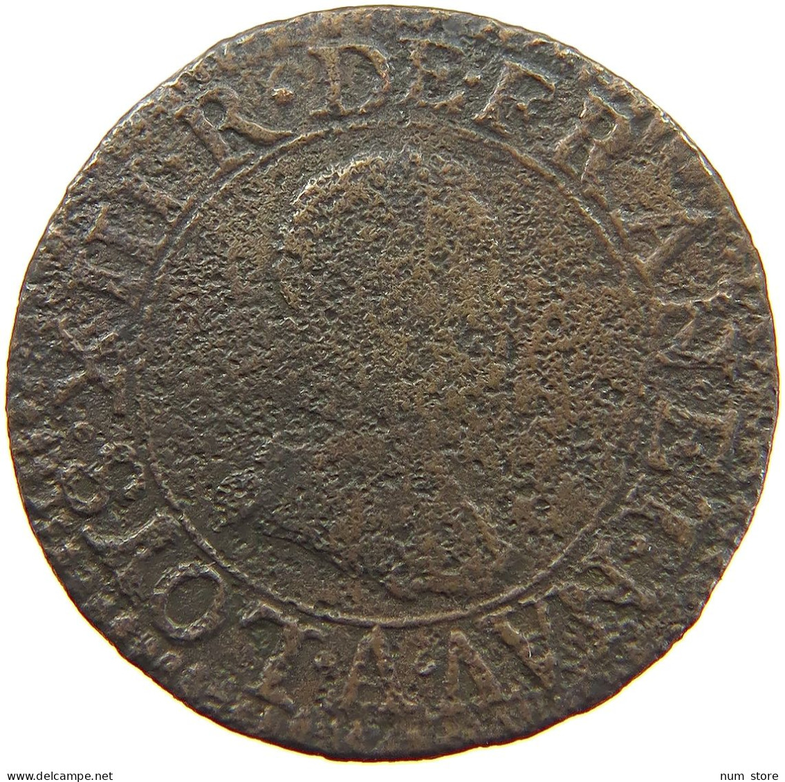 FRANCE DOUBLE TOURNOIS 1614 A LOUIS XIII. (1610–1643) #a015 0553 - 1610-1643 Louis XIII The Just