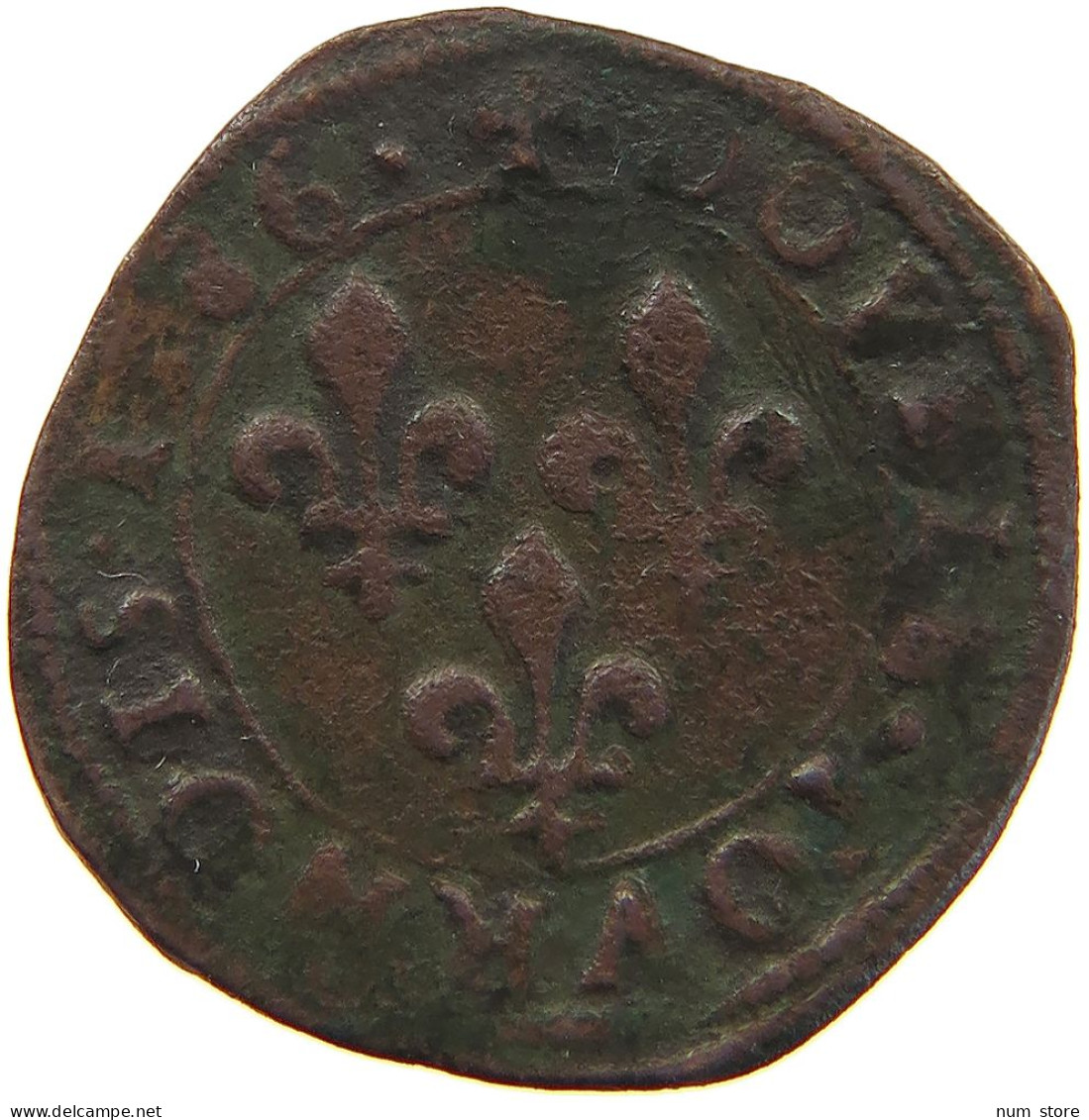 FRANCE DOUBLE TOURNOIS 1586 B Henri III. (1574-1589) #s058 0345 - 1574-1589 Heinrich III.