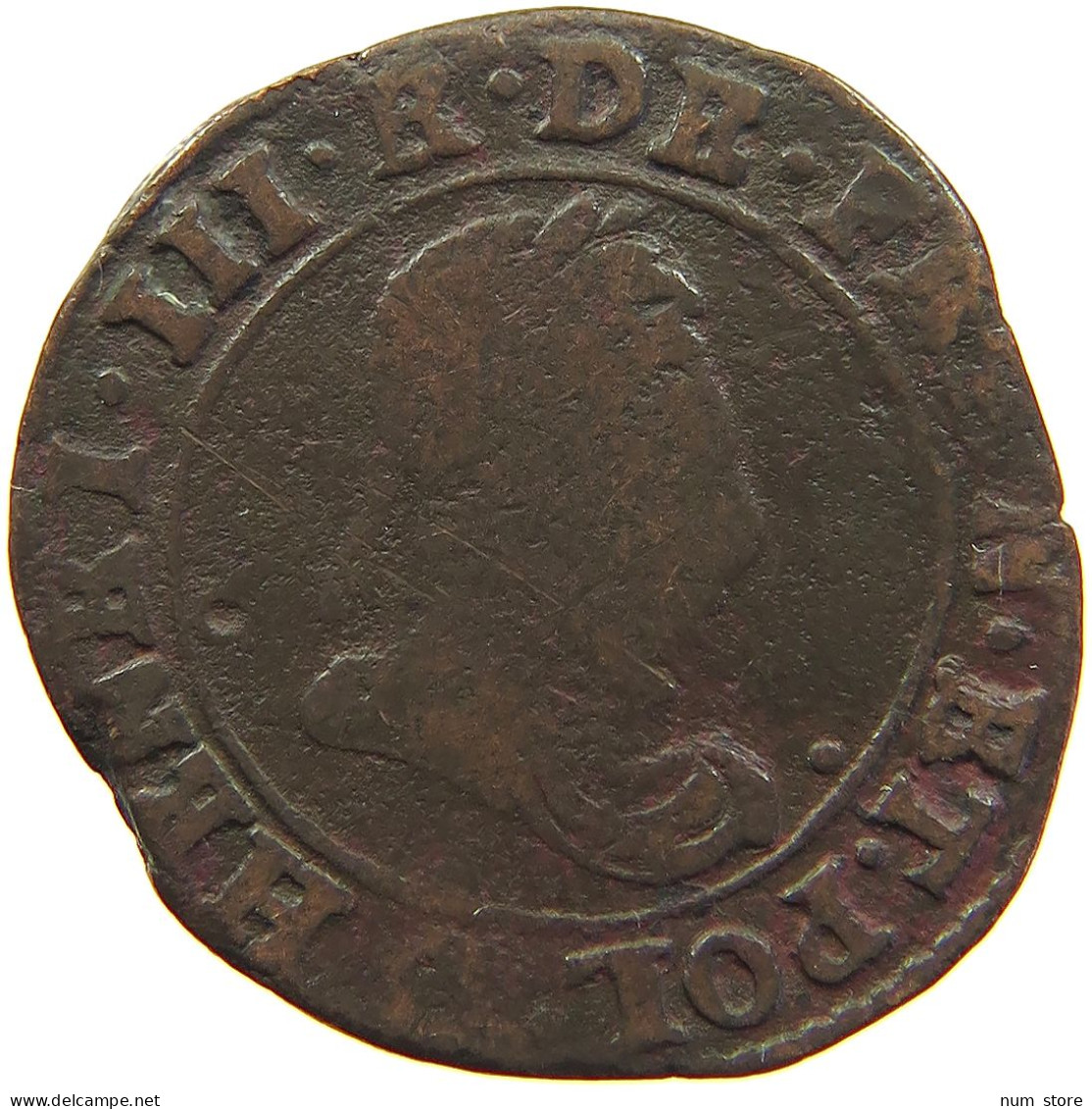 FRANCE DOUBLE TOURNOIS 1585 Henri III. (1574-1589) #t016 0109 - 1574-1589 Henry III