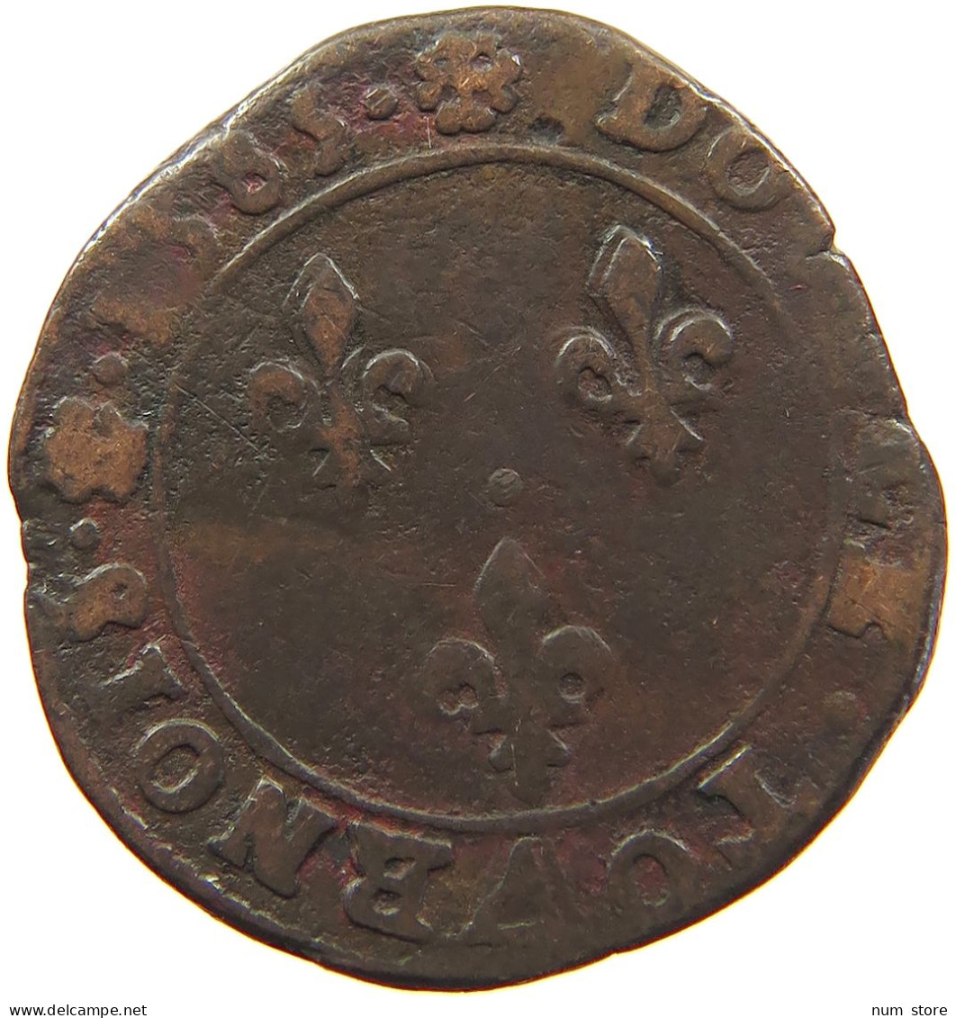 FRANCE DOUBLE TOURNOIS 1585 Henri III. (1574-1589) #t016 0109 - 1574-1589 Henri III